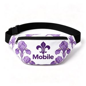 Mardi Gras Fleur De Lis Printed Custom Fanny Pack